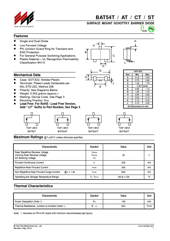 BAT54T