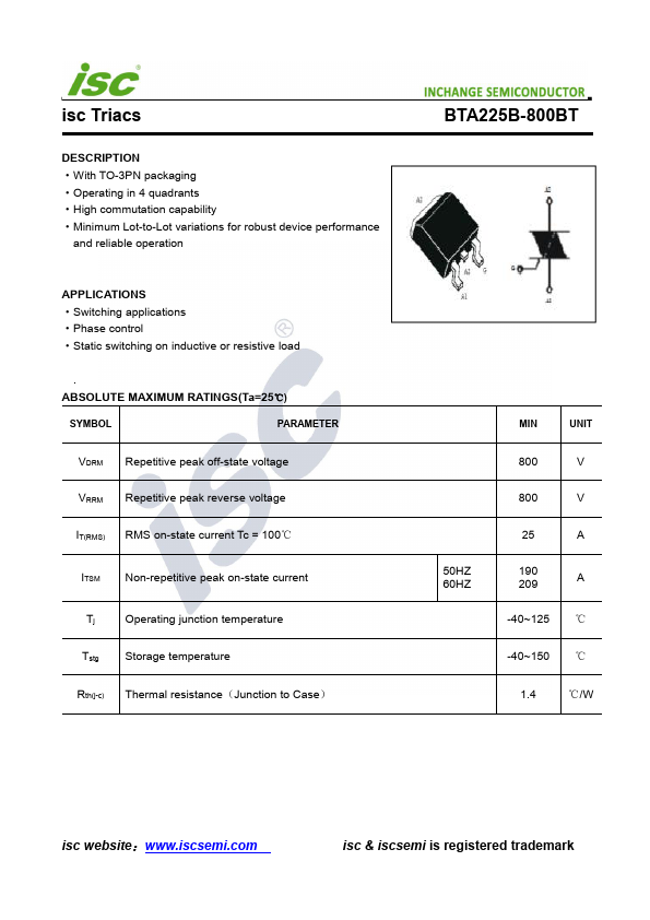 BTA225B-800BT