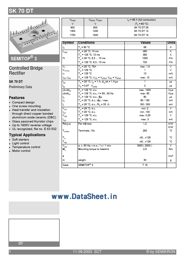 SK70DT16