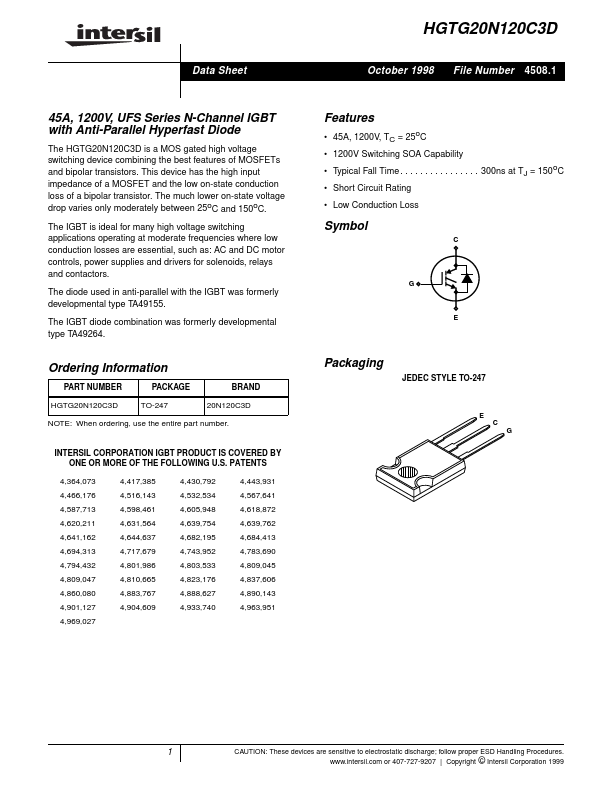 HGTG20N120C3D