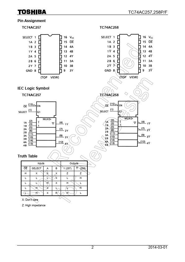 TC74AC257P