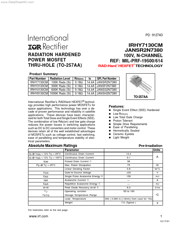 IRHY3130CM