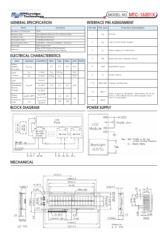 MTC-16201X