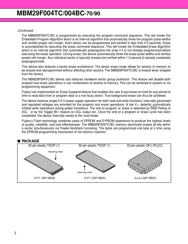 MBM29F004TC-90