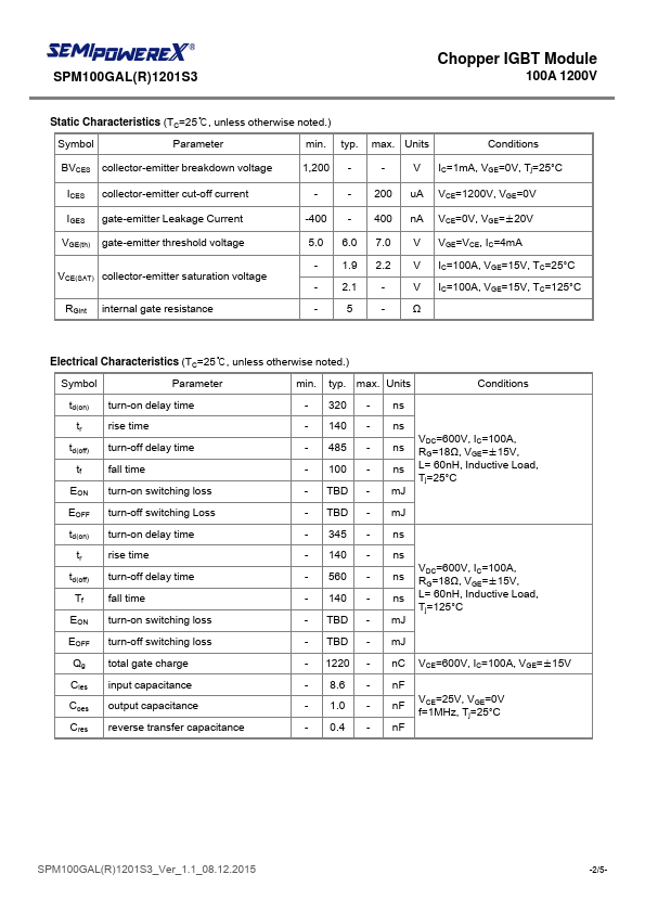 SPM100GALR1201S3