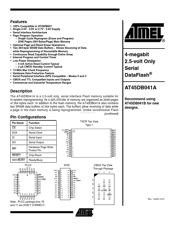 AT45DB041A