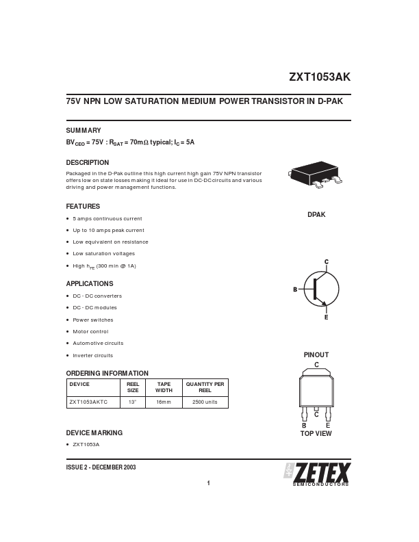 ZXT1053AK