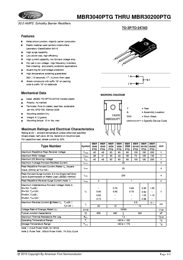 MBR3080PTG