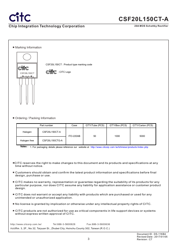 CSF20L150CT-A