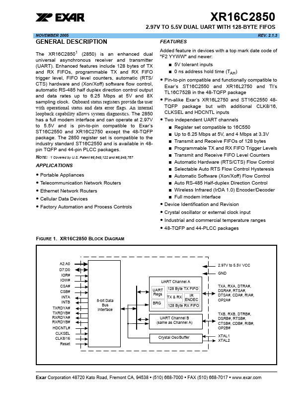 XR16C2850