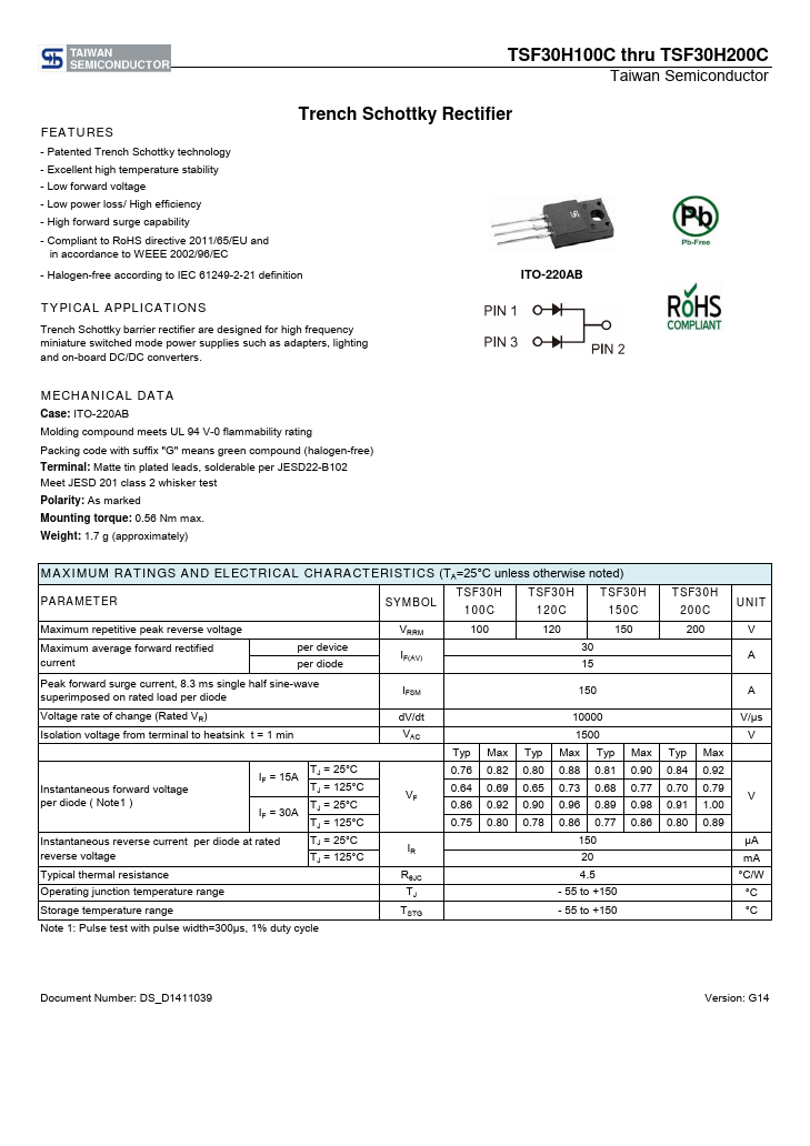 TSF30H120C