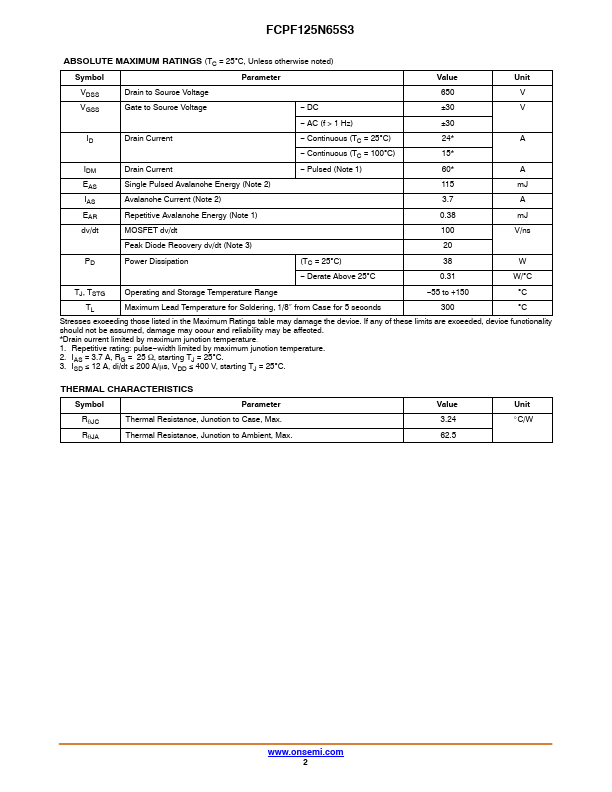 FCPF125N65S3