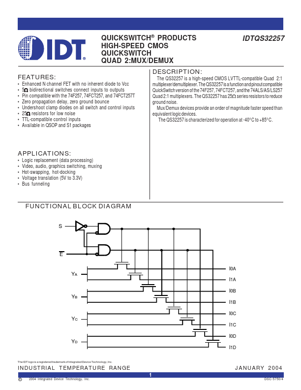 IDTQS32257