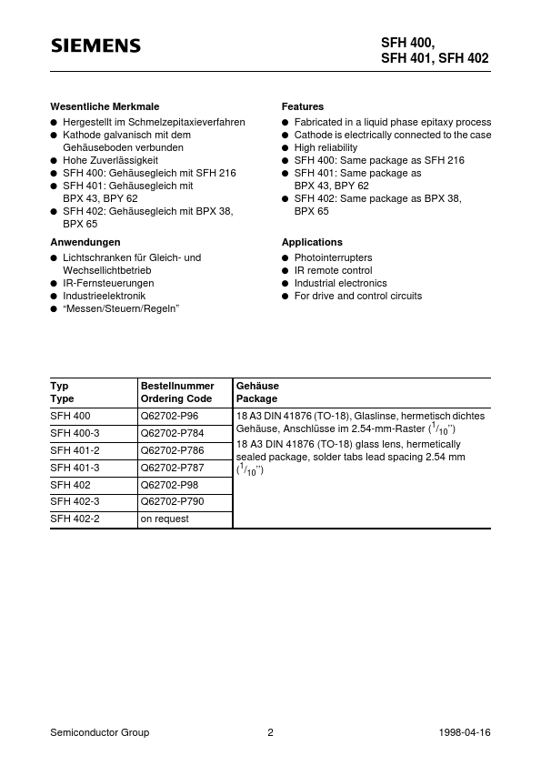 SFH401