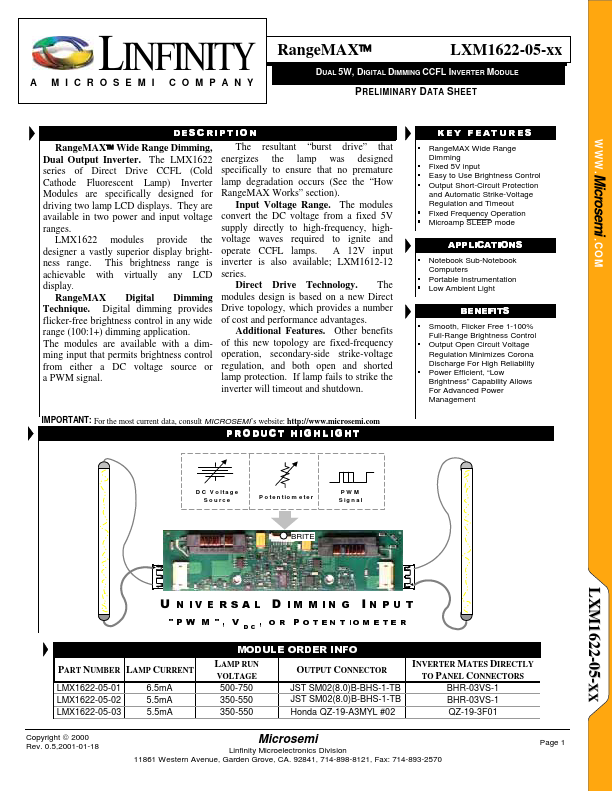 LMX1622-05-01