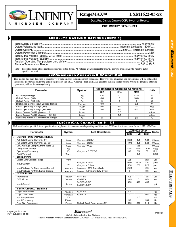 LMX1622-05-01