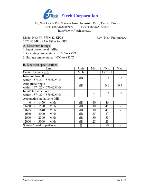 FF1575M42-KP72