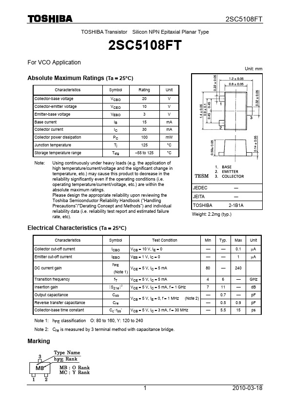 2SC5108FT