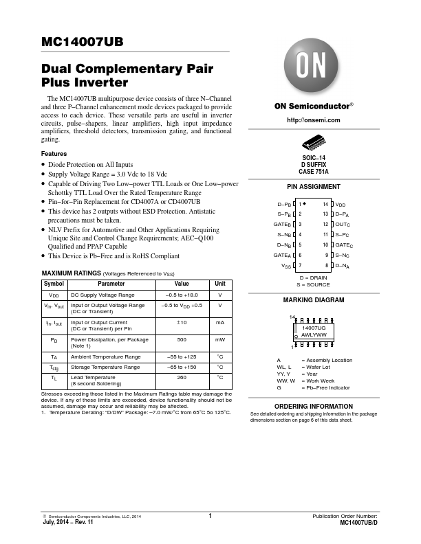 MC14007UB