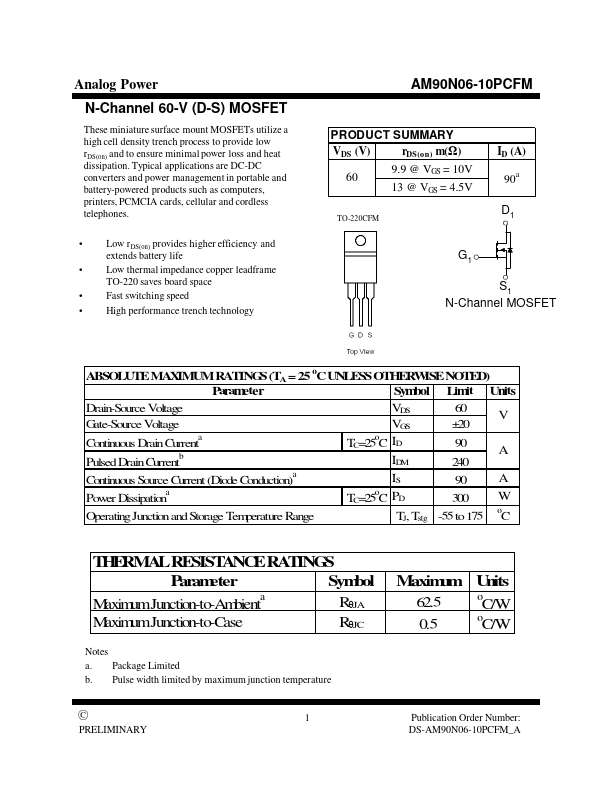 AM90N06-10PCFM