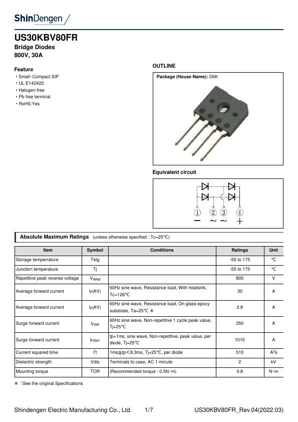 US30KBV80FR