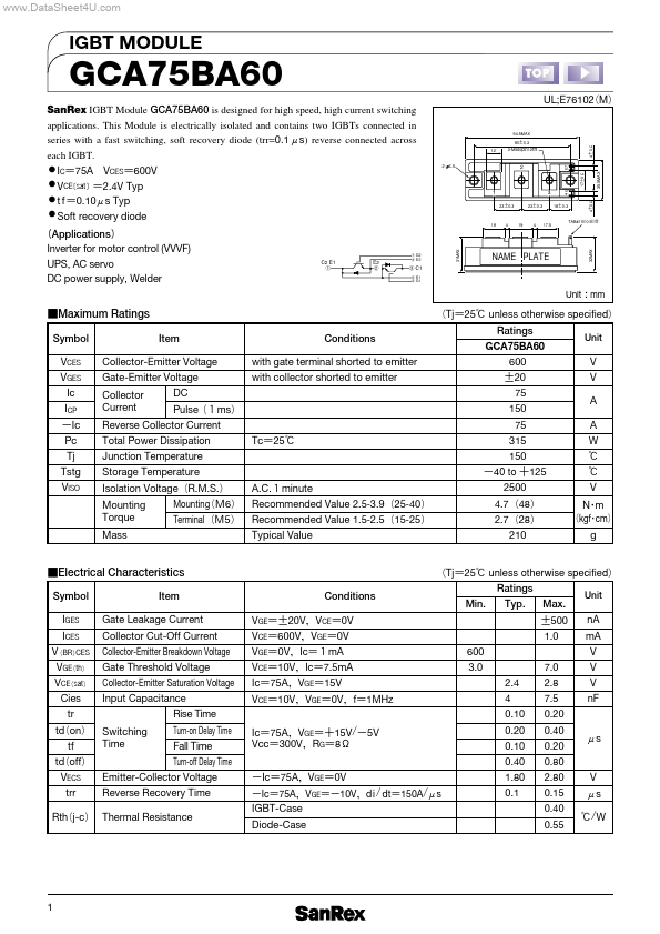 GCA75BA60