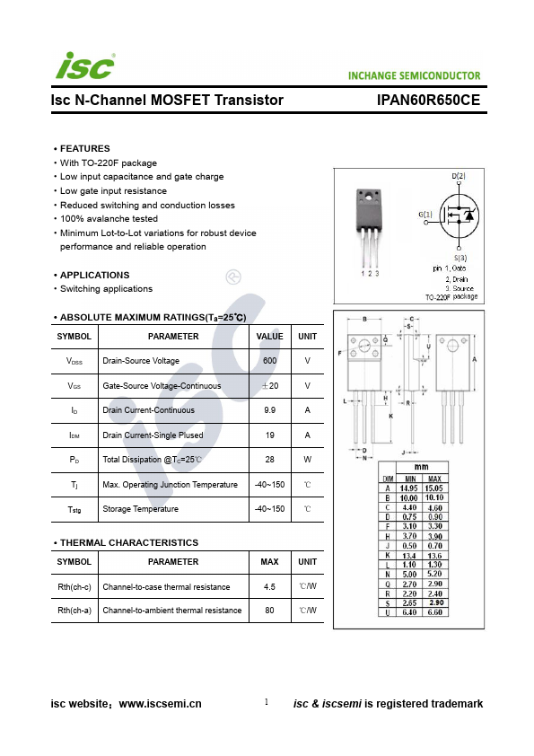 IPAN60R650CE