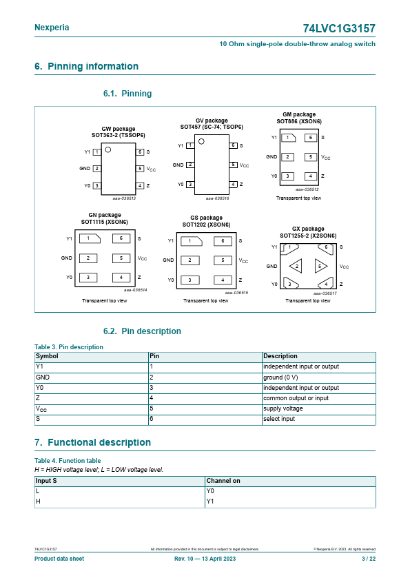 74LVC1G3157