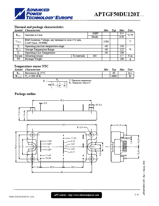 APTGF50DU120T