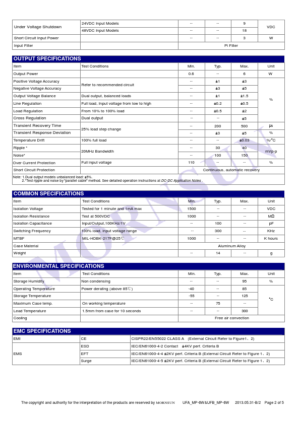 UFB2424MP-6W