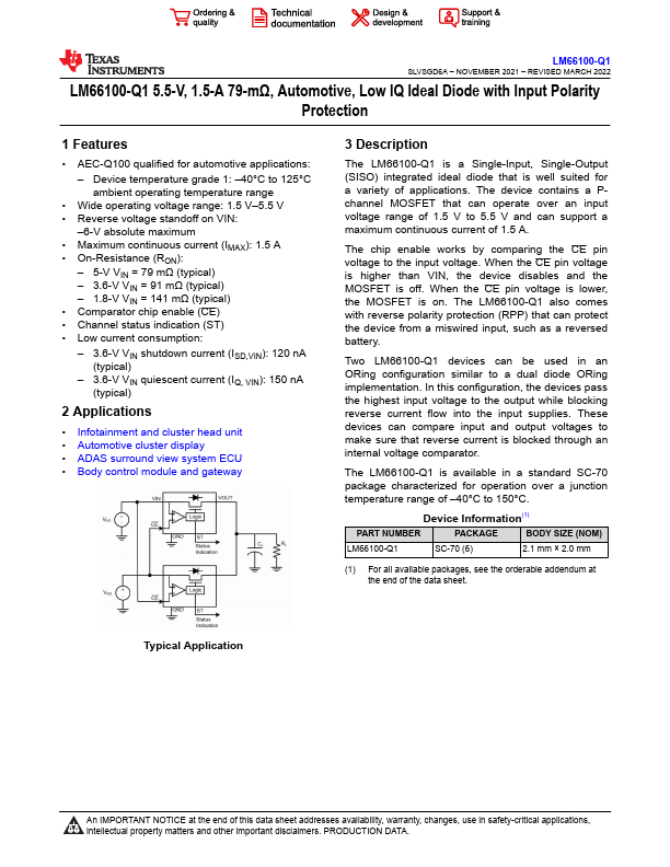 LM66100-Q1