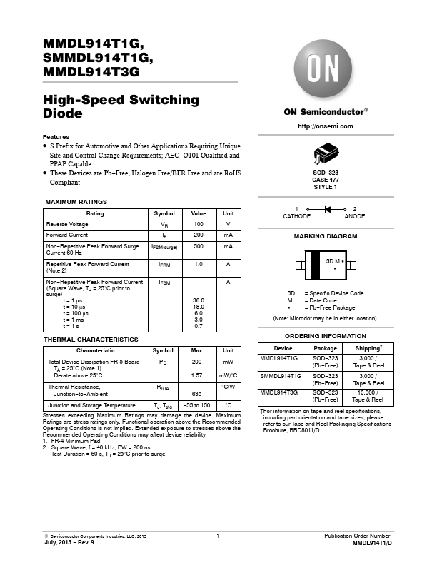 MMDL914T3G