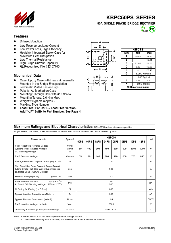 KBPC5010PS