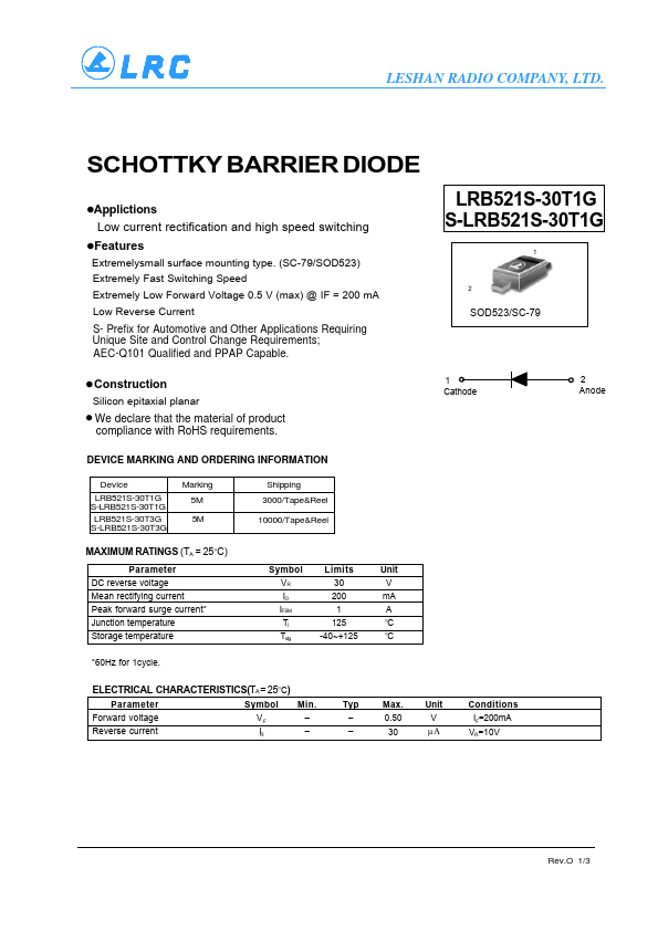 S-LRB521S-30T1G