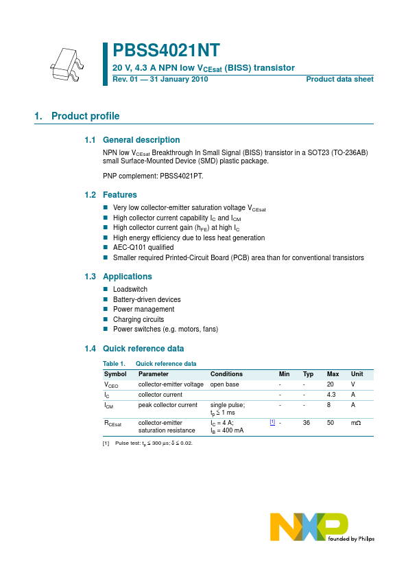 PBSS4021NT