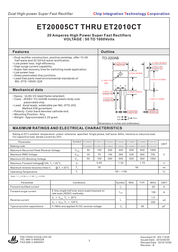 ET2001CT