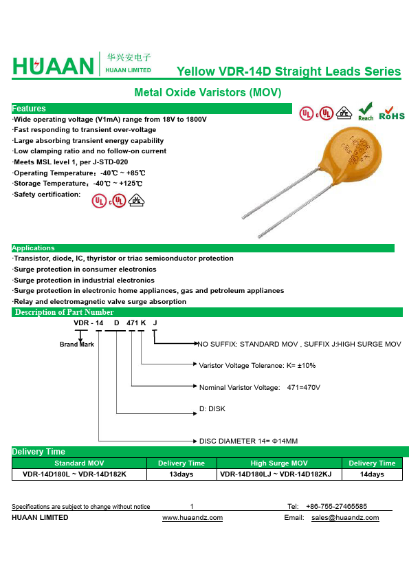 VDR-14D220K