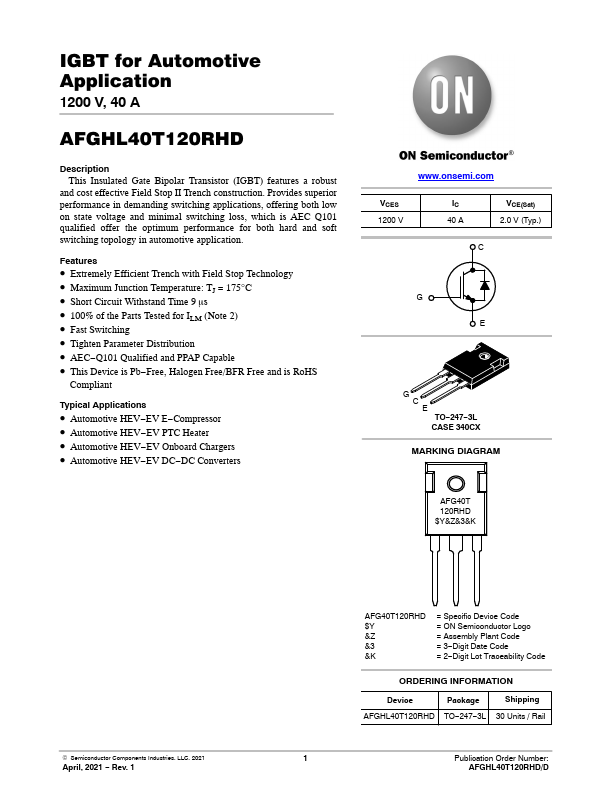 AFGHL40T120RHD