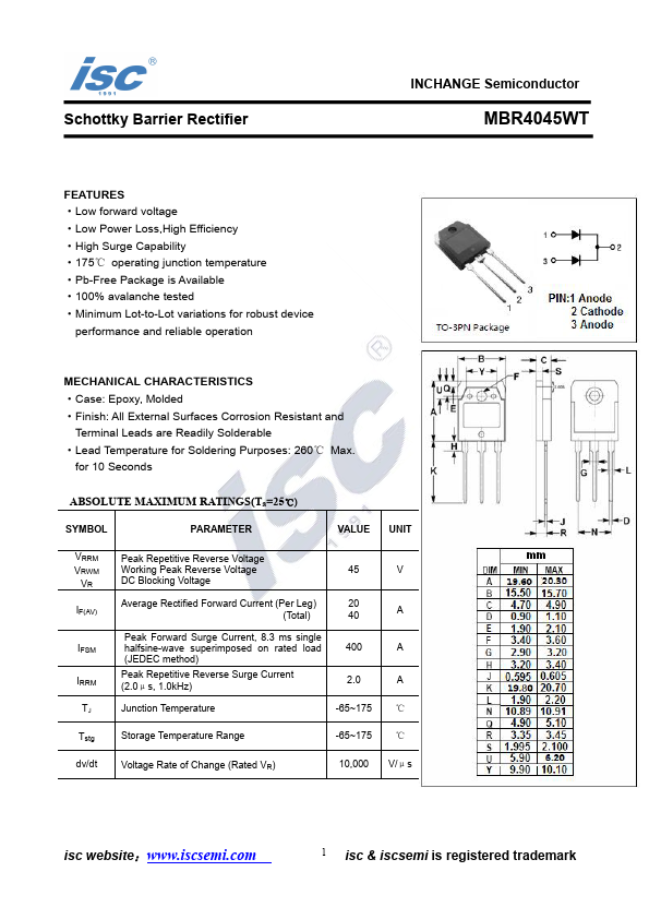 MBR4045WT