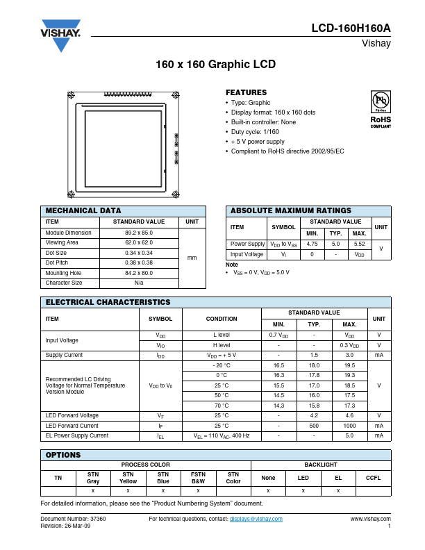 LCD-160H160A