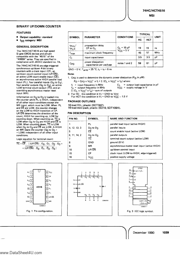 PC74HCT4516