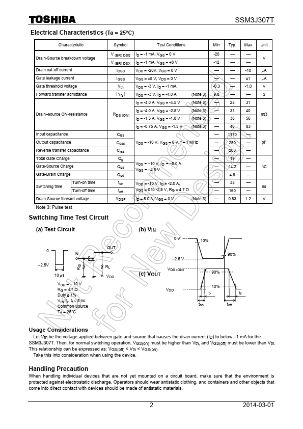 SSM3J307T