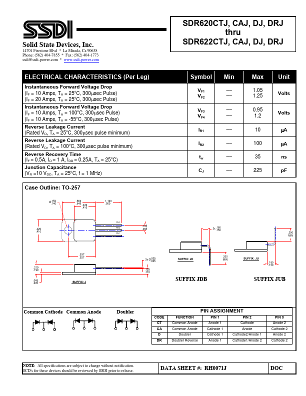 SDR620DRJ