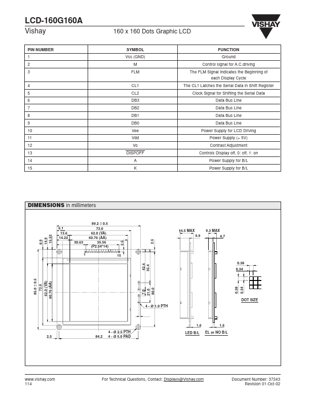 LCD-160G160A