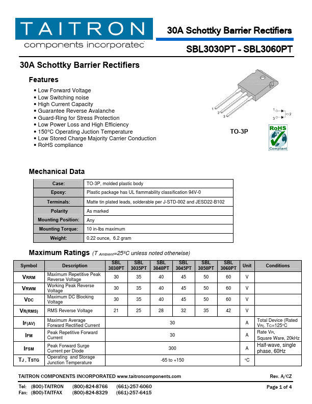 SBL3060PT