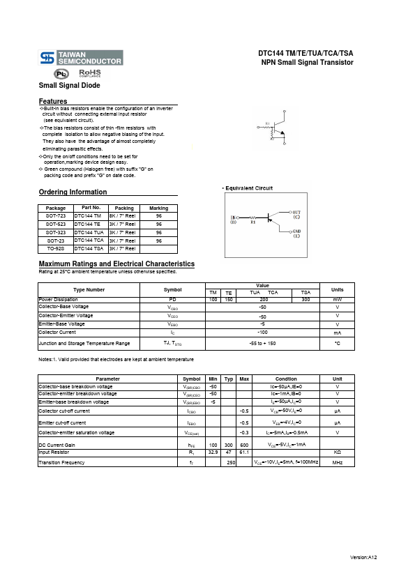 DTC144TCA