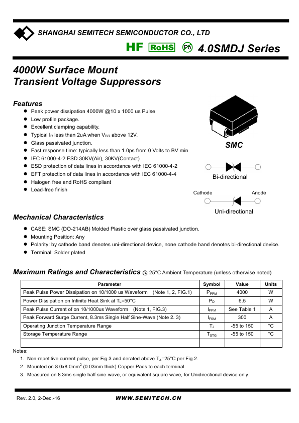 4.0SMDJ40A