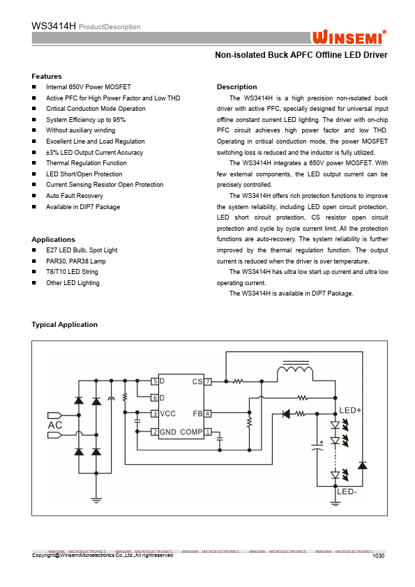 WS3414H