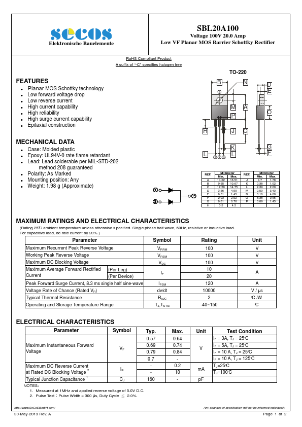 SBL20A100