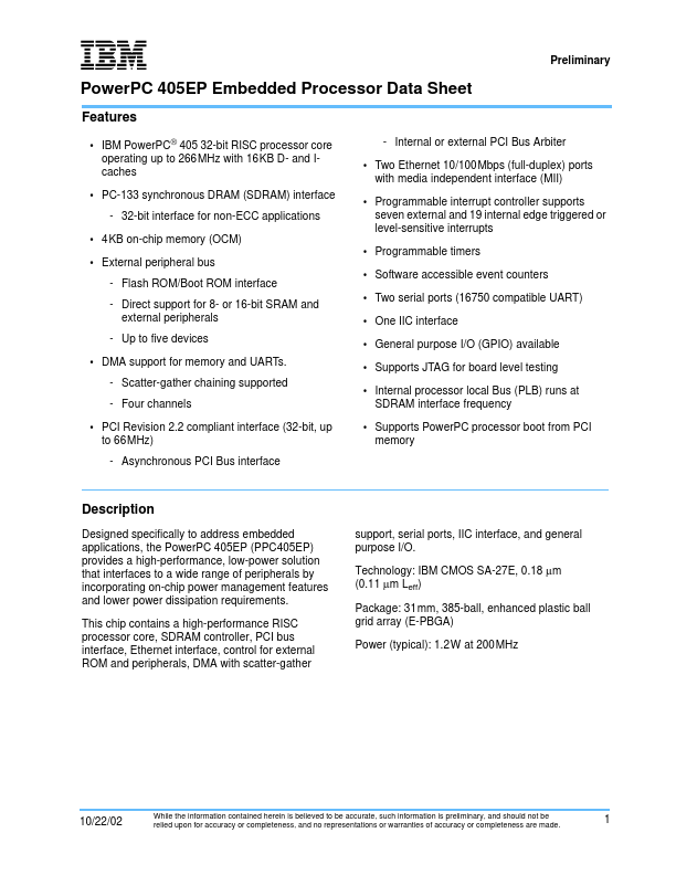 IBM25PPC405EP